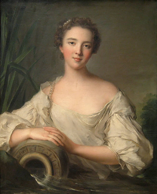 Louise Henriette de Bourbon-Conti. Painting by Jean-Marc Nattier