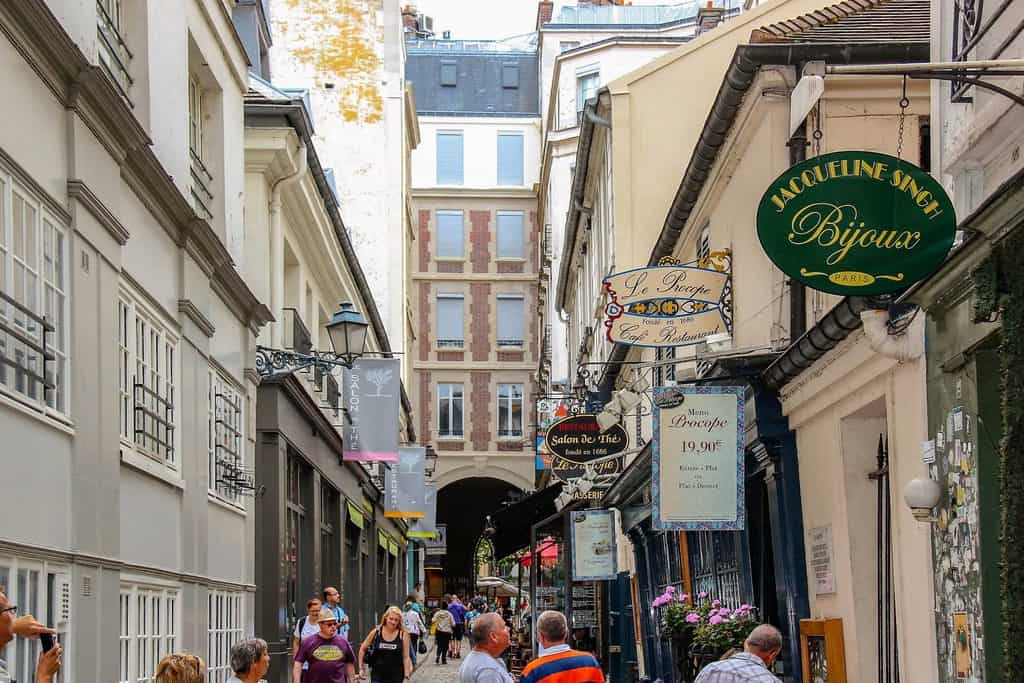 Café La Procope (photographed from Cour Saint Andre). Photographed by: Yoel Tamanlis
