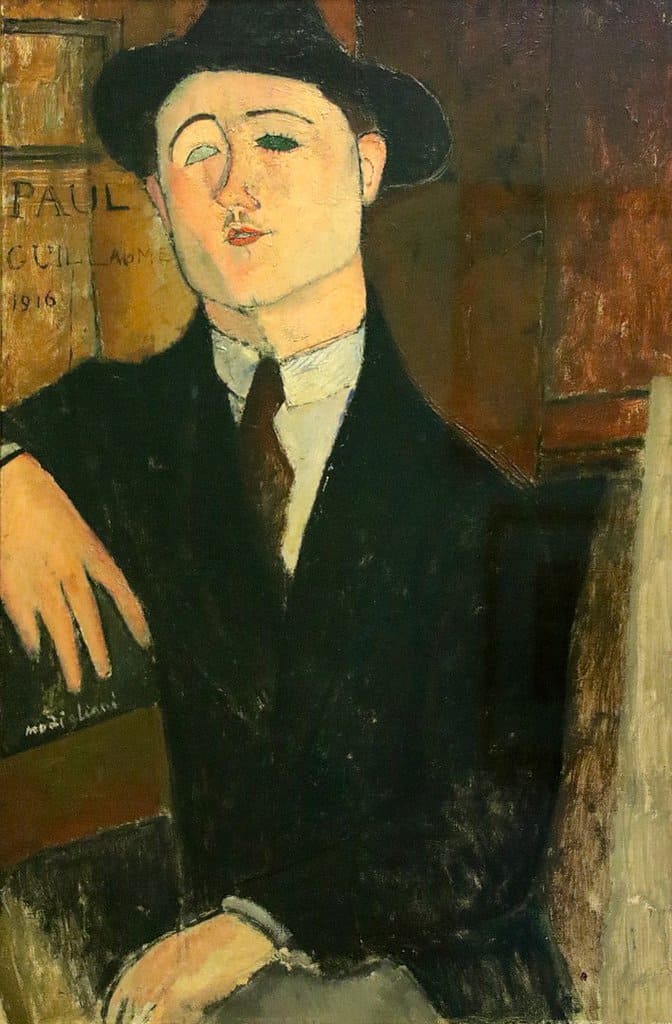 Portrait of Paul Guillaume by Amedeo Modigliani. Image in the public domain