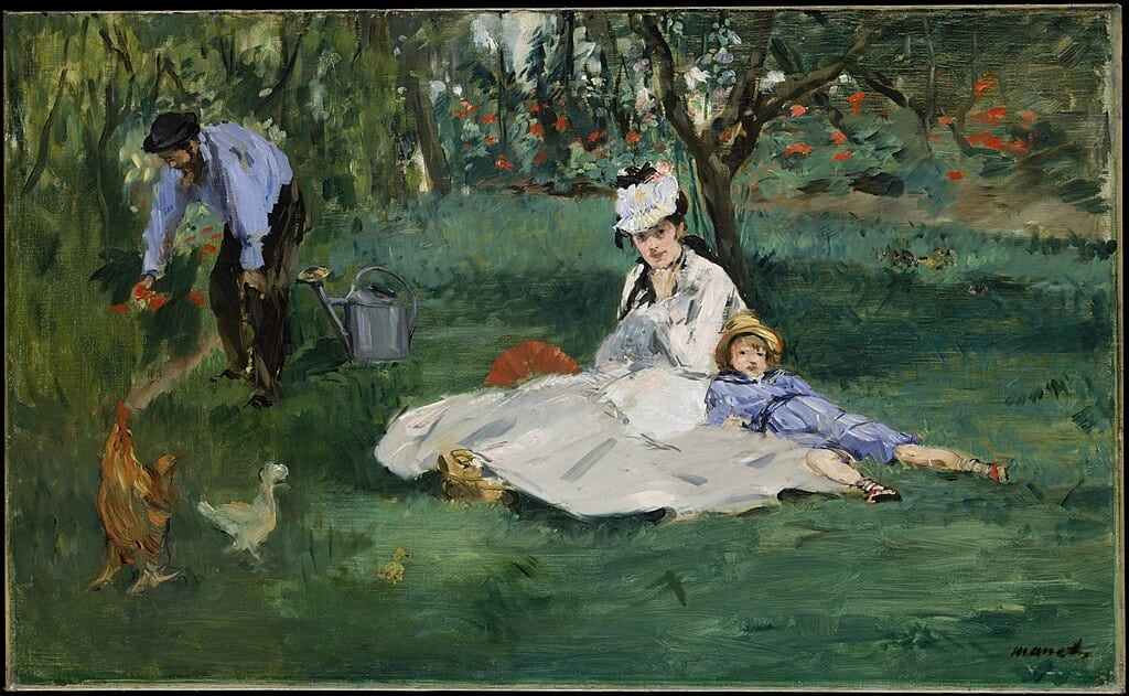 משפחת מונה בגן בארז'נטיי, 1874