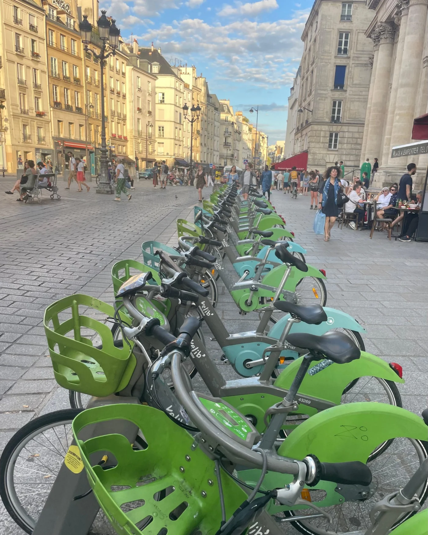 Velib bicycles in Paris. Photo: Dana Deby