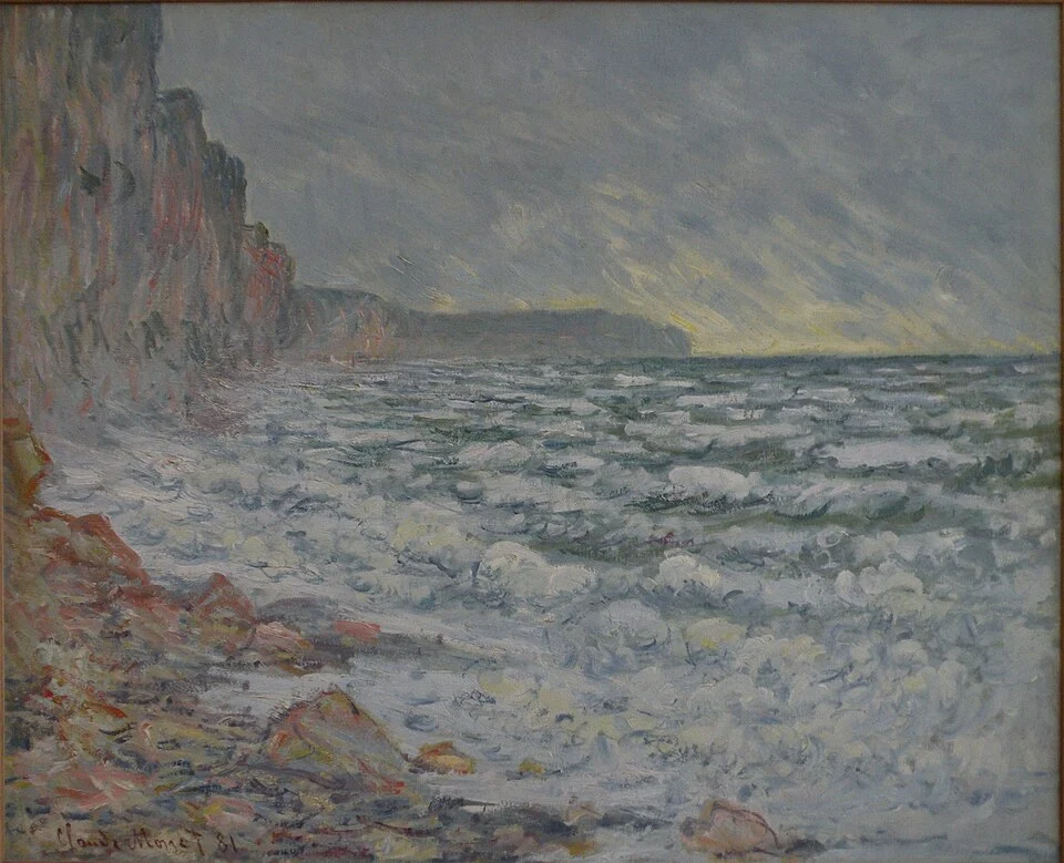 פקאן, שפת הים. ציור מאת קלוד מונה, 1881. התמונה נמצאת בנחלת הכלל