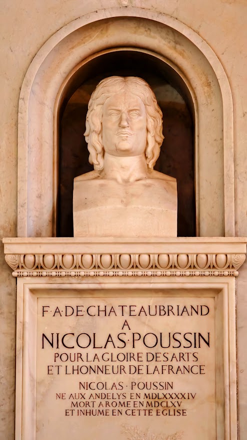 האנדרטה לזכרו של פוסן, אותה ציווה לבנות שאטובריאן. צילום: צבי חזנוב