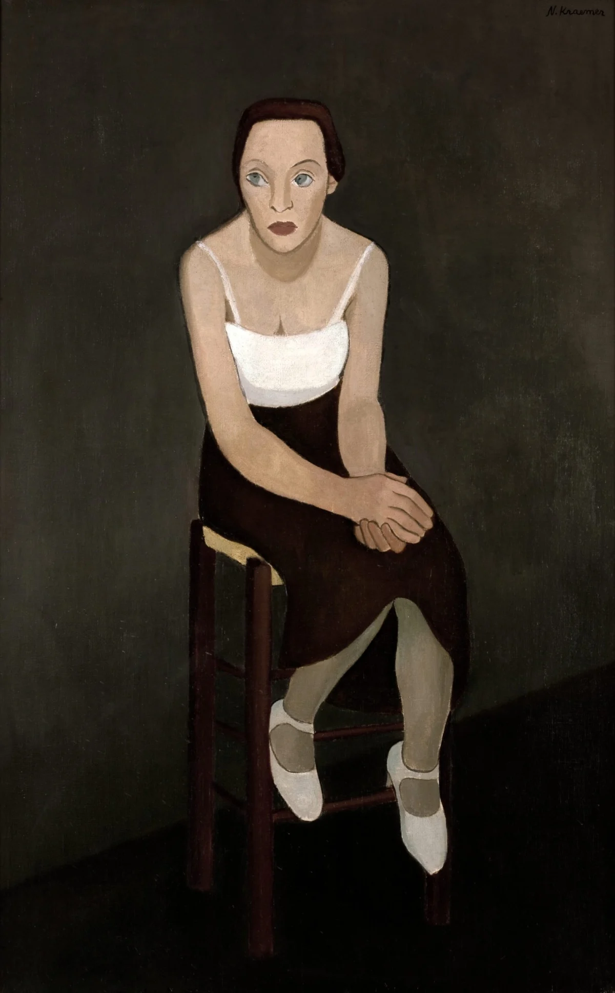 נטלי קרמר, אישה על שרפרף, בלי תאריך
Nathalie Kraemer, La Femme au tabouret, sans date
Collection: Association des amis du Petit Palais, Genève
Photo : Studio Monique Bernaz, Genève