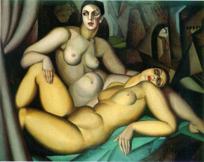 תמרה דה למפיקה, פרספקטיבה או שתי חברות, 1923
Tamara de Lempicka, Perspective ou Les deux amie, 1923
Collection: Association des amis du Petit Palais, Genève
Photo : Studio Monique Bernaz, Genève