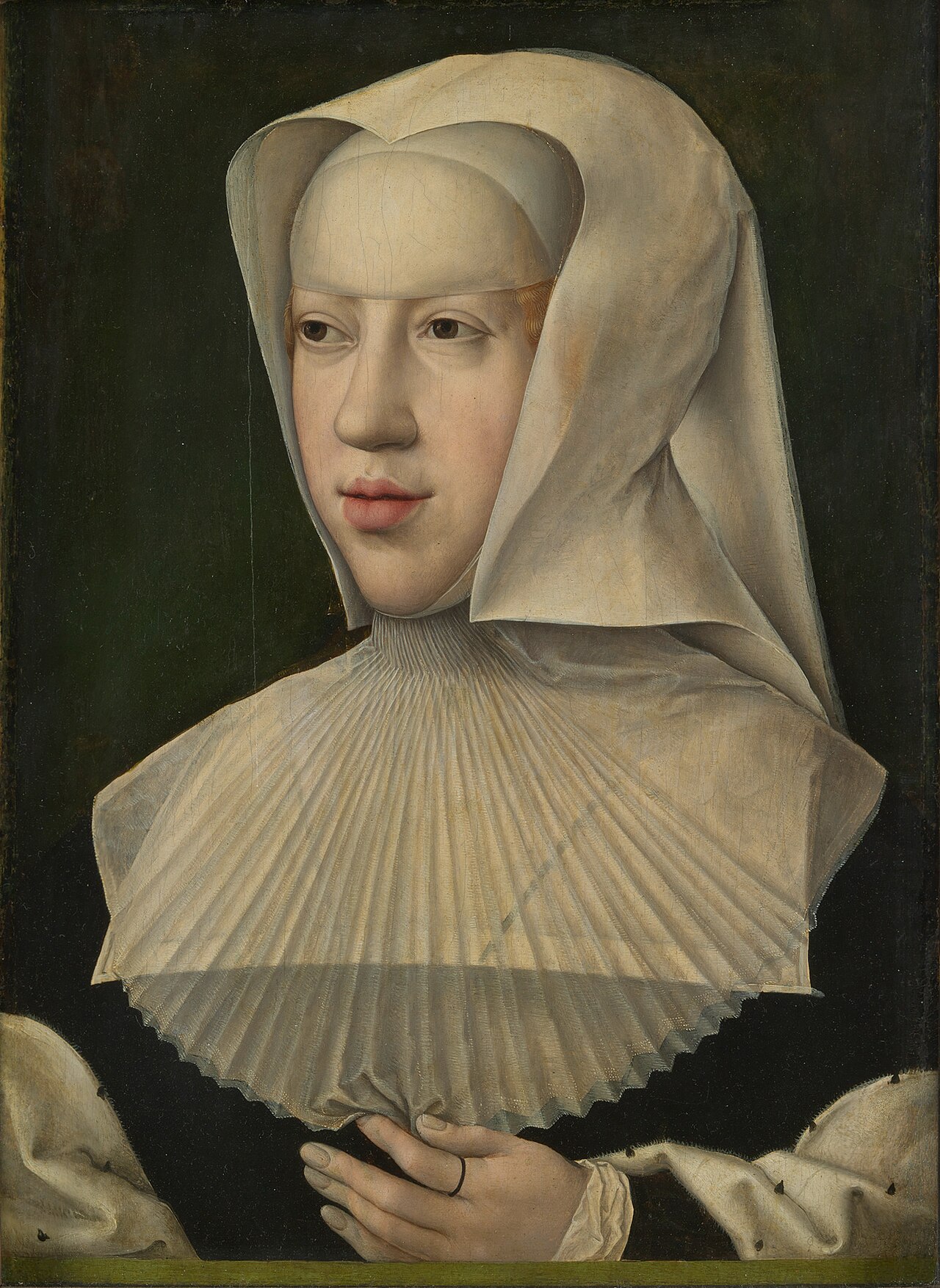 Margaret of Austria, Duchess of Savoy (1480-1530). Painting by Bernard van Orley. Image in the public domain