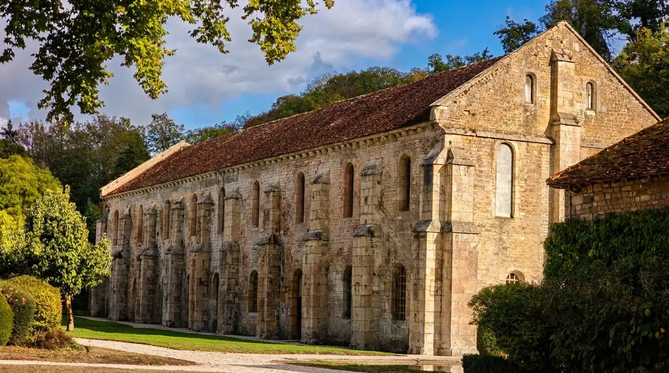 The forge at Fontenay, a building more than fifty meters long from the end of the 12th century. Photo: Zvi Chazanov