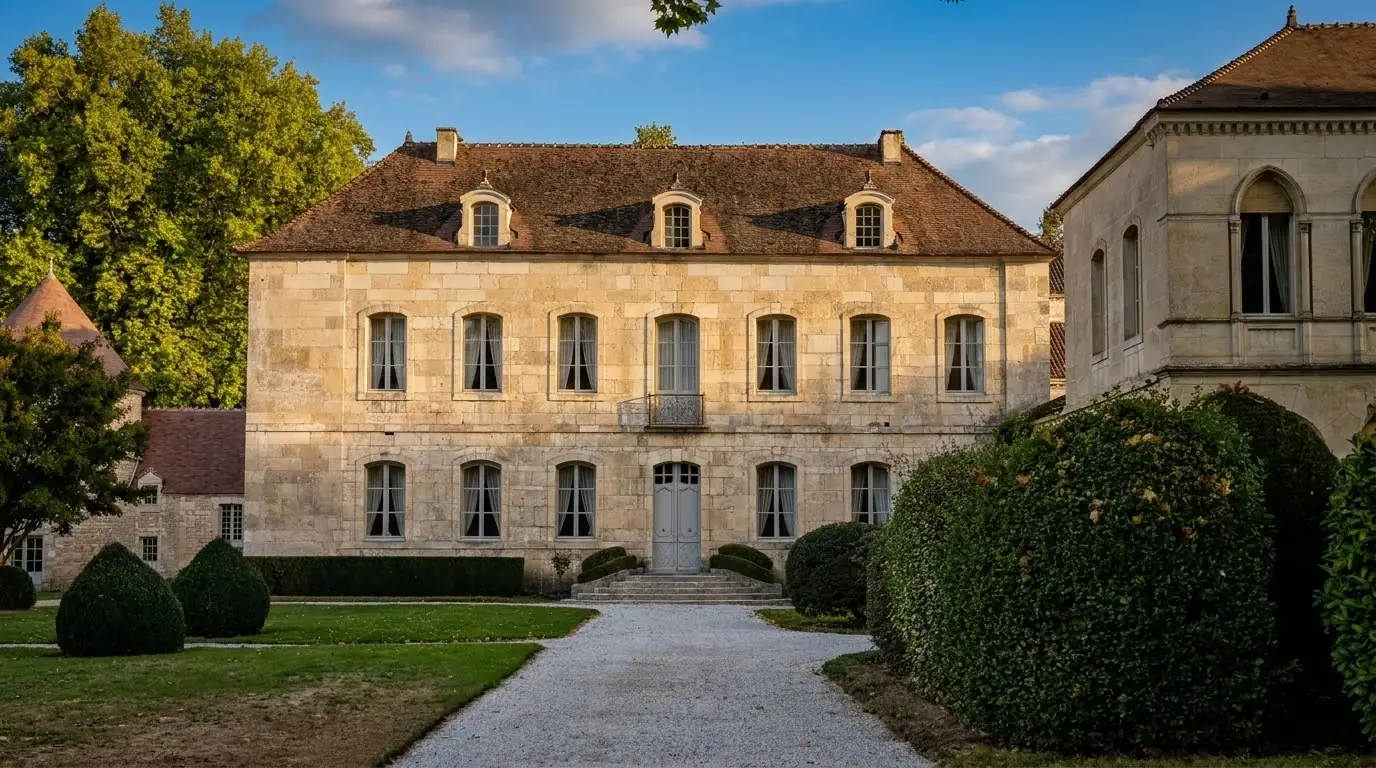 The house of the "commende" abbots at Fontenay, from the first half of the 18th century. Photo: Zvi Chazanov