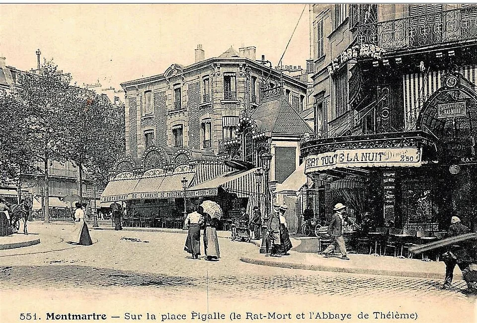 בית הקפה Le Rat Mort ב-place Pigalle. התמונה נמצאת בנחלת הכלל