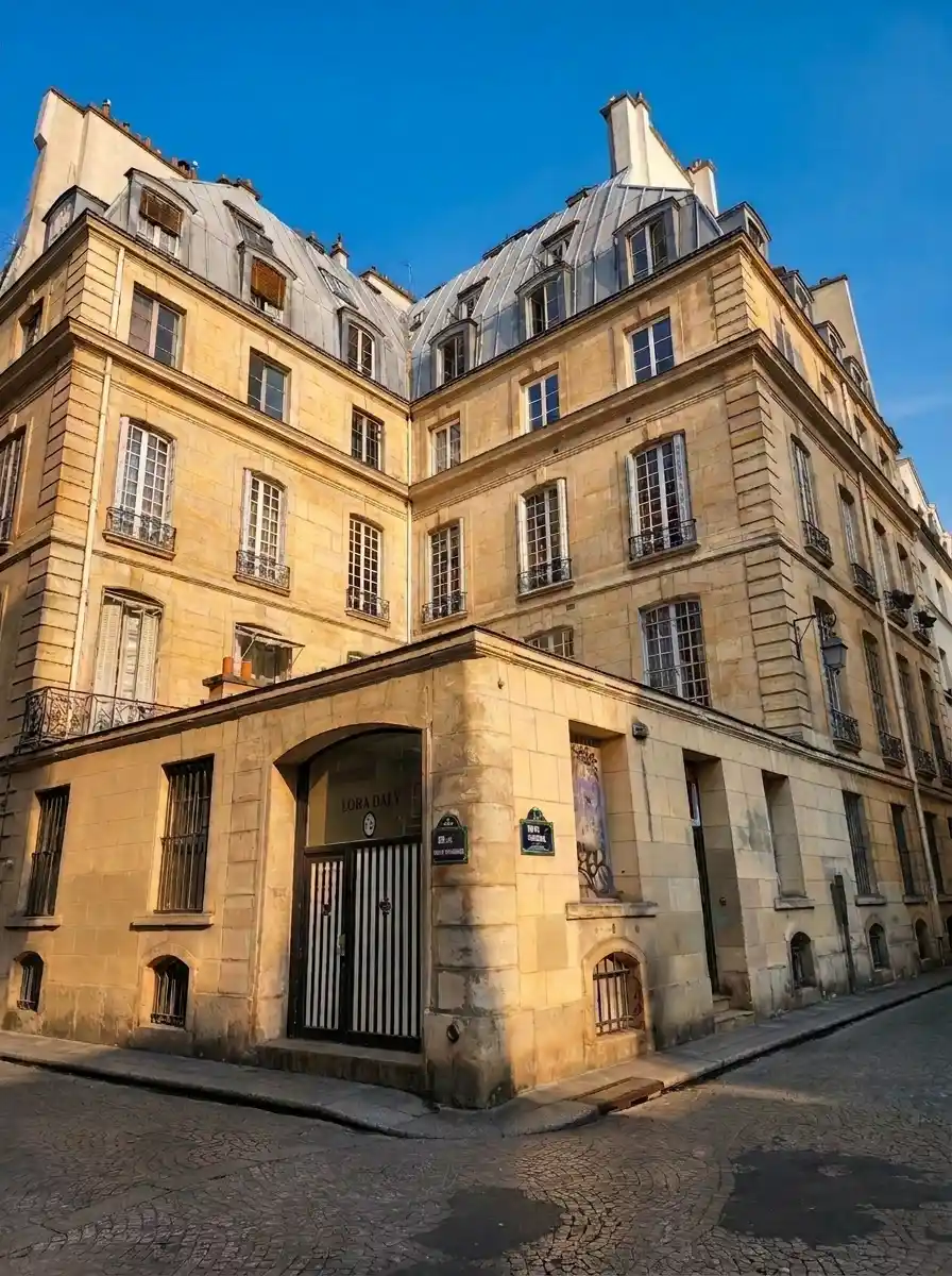 הבית בפינת rue Dussoubs ו-rue Saint-Sauveur, שבו פעל בית הבושת של מאדאם גורדן. צילום: צבי חזנוב