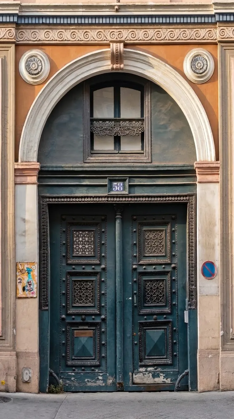 הכניסה לבית של פול דלארוש ב-58 rue Saint-Lazare