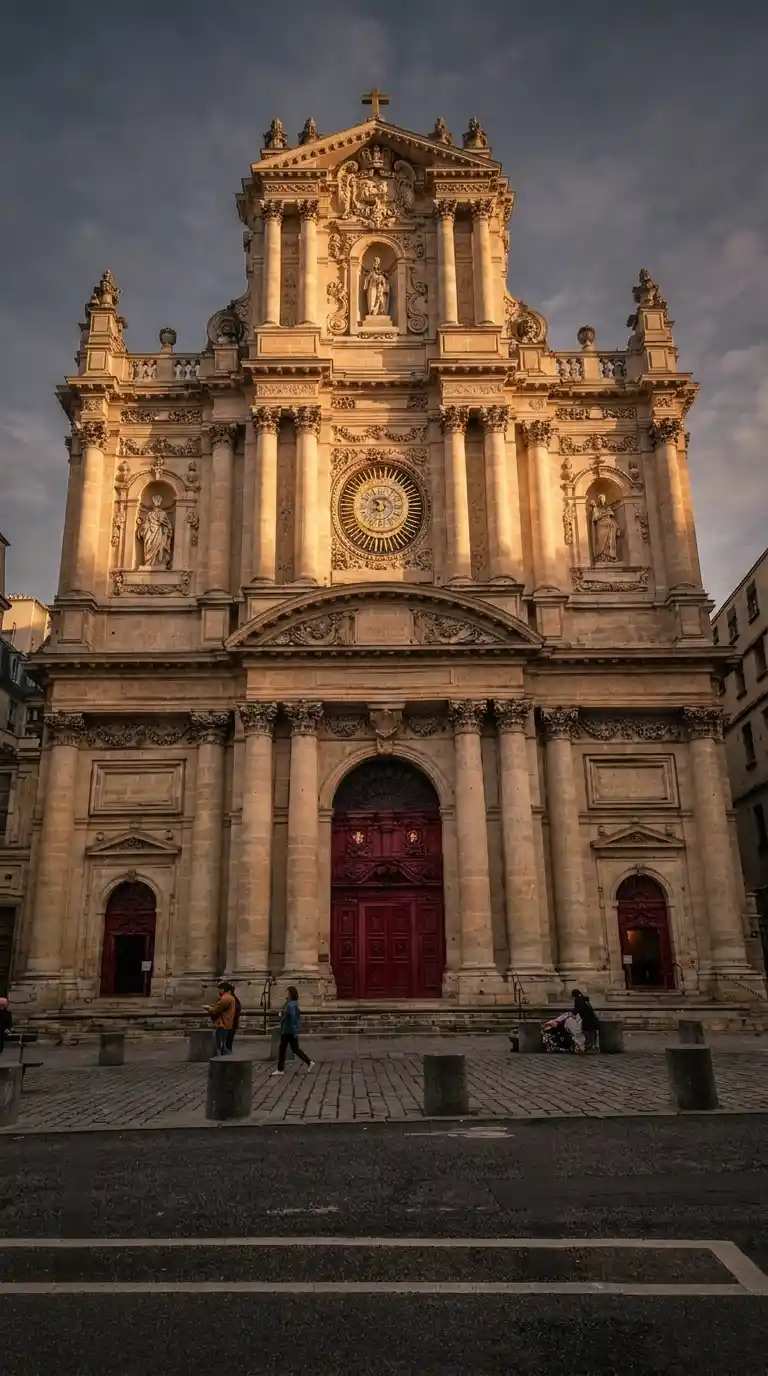 חזית כנסיית Saint-Paul-Saint-Louis ב-rue Saint-Antoine. צילום: צבי חזנוב