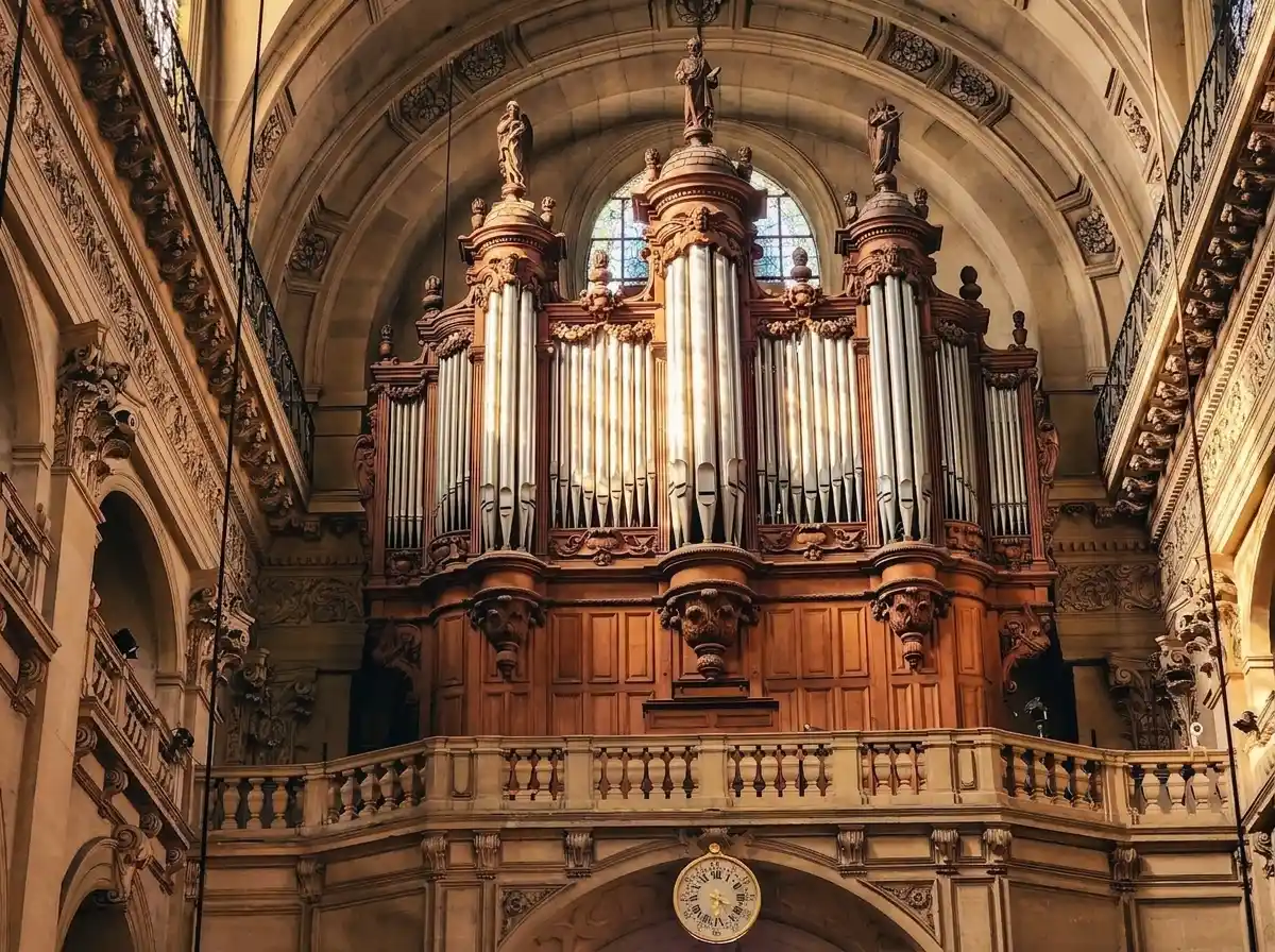 העוגב של כנסיית Saint-Paul-Saint-Louis. צילום: צבי חזנוב