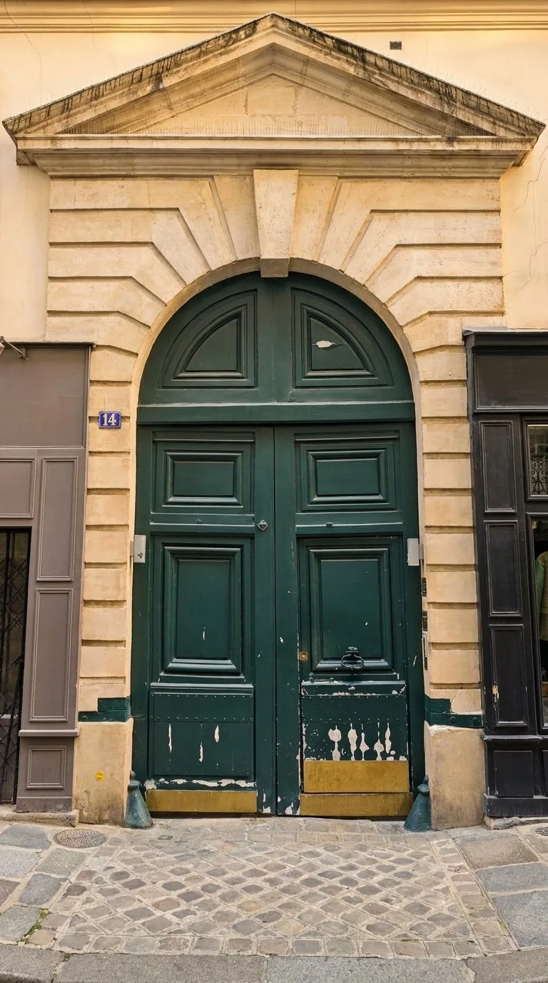 השער של 14 rue Portefoin. צילום: צבי חזנוב