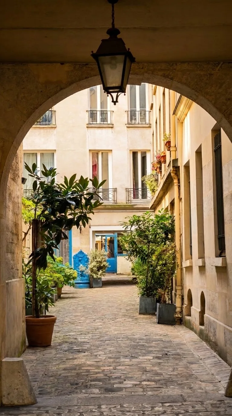 החצר של 90 rue des Archives. צילום: צבי חזנוב