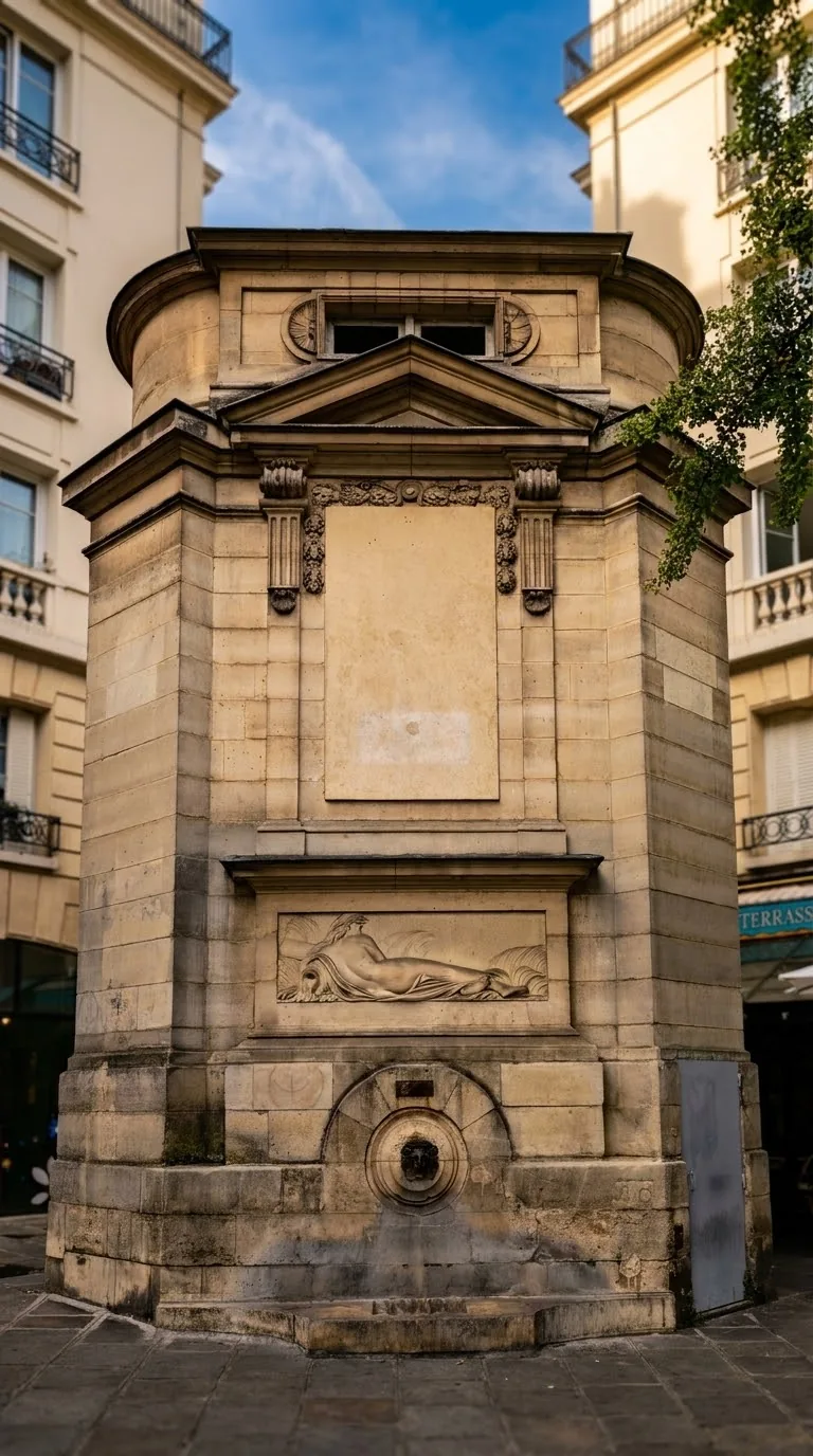 מזרקת Haudriettes בפינת rue des Haudriettes ו-rue des Archives. צילום: צבי חזנוב