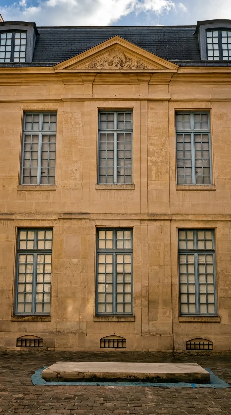 החצר של מוזיאון הציד והטבע ב-rue des Archives. צילום: צבי חזנוב