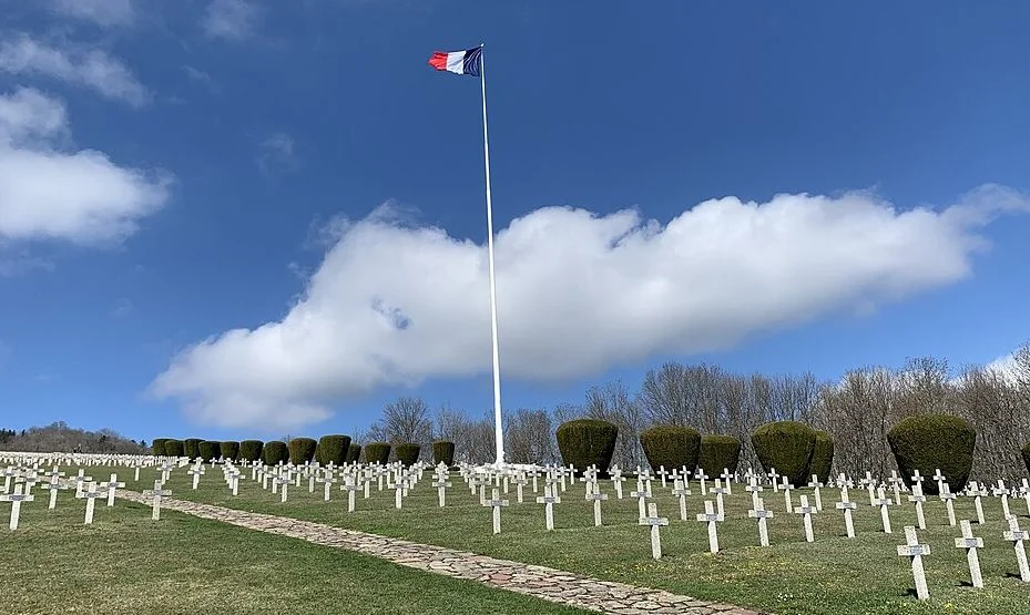 The military cemetery at the Hartmannswillerkopf memorial site